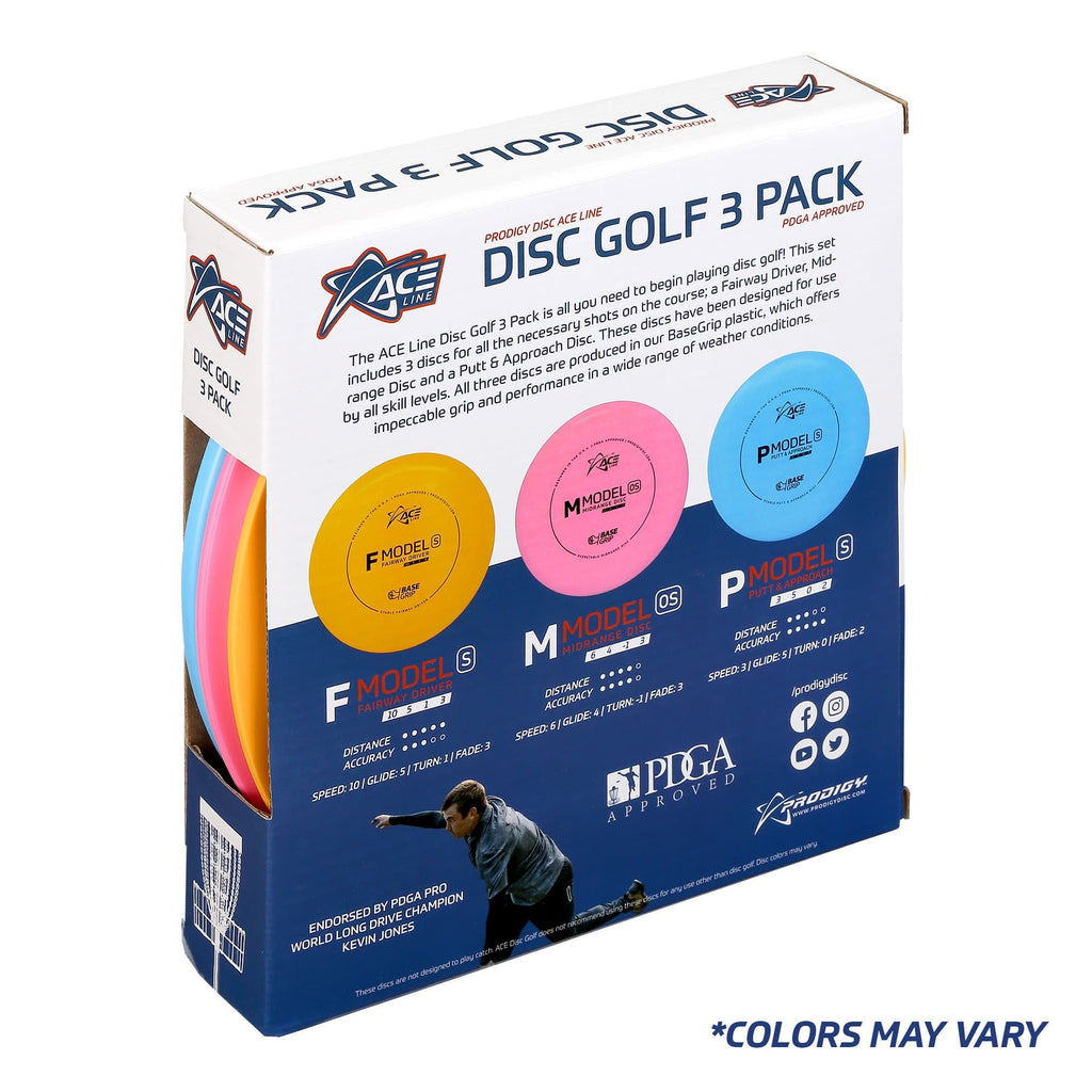 ACE Line Disc Golf 3 Pack (Lightweight)